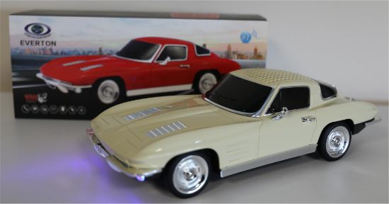 EVERTON RT-1956 Bej Arabalı  Bluetooth Fm/Usb/Tf/Aux Şarjlı Nostaljik Radyo resmi