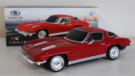 EVERTON RT-1956 Kırmızı Arabalı  Bluetooth Fm/Usb/Tf/Aux Şarjlı Nostaljik Radyo resmi