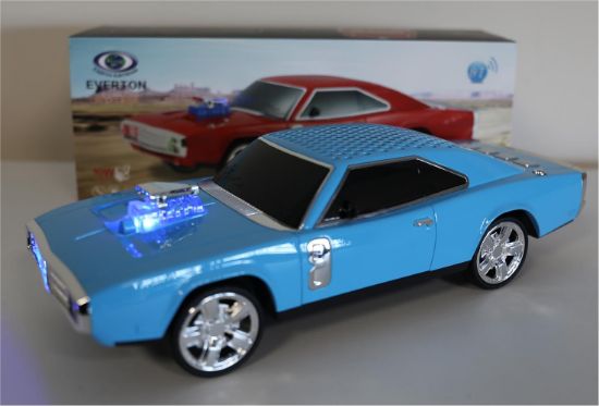 EVERTON RT-1959 Mavi (Blue) Arabalı  Bluetooth Fm/Usb/Tf/Aux Şarjlı Nostaljik Radyo resmi