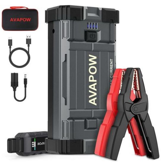 Avapow A28 23800mAh 3000A (2Vden Düşük Aküyü Çalıştıran) Jump Starter Taşınabilir Akü Takviye Kiti resmi