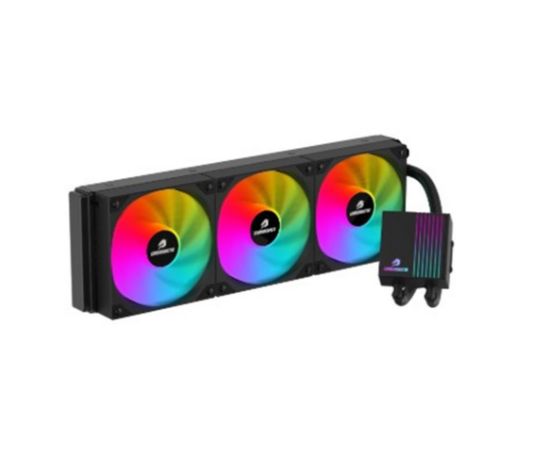 GameBooster PRIME P360B Rainbow Fanlı LGA1700/AM5 Uyumlu 360mm CPU Sıvı Soğutma Sistemi (Siyah) resmi