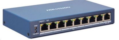 Hikvision DS-3E1310P-EI/M 8×10/100 Mbps PoE Portu, 2×Gigabit RJ45 Portu 60W Switch resmi