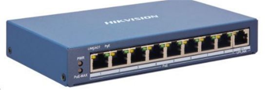 HikvisionDS-3E1310P-EI/M 8×10/100 Mbps PoE Portu, 2×Gigabit RJ45 Portu 60W Switch resmi