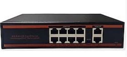 Nova HIF0820GBL-C 8 Port Poe+ 10/100 Mbps 2 Port 10/100/1000 Mbps Uplink Switch resmi