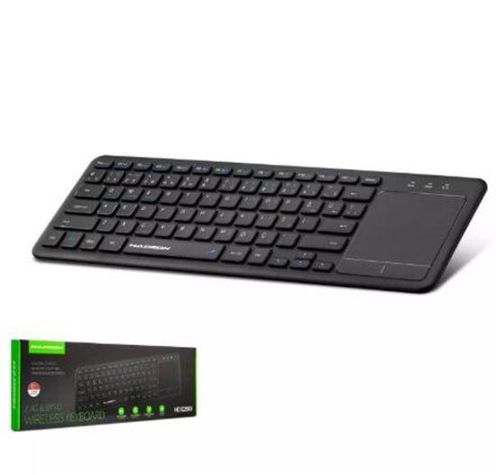 HADRON HDX2505 BLUETOOTH + WIRELESS KLAVYE + TOUCH PAD Q SİYAH resmi