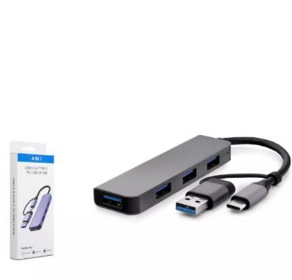 HADRON HDX7825 TYPE-C + USB3.0 HUB 4*USB3.0 GRİ resmi