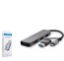 HADRON HDX7040 TYPE-C HUB 3*USB2.0 + USB3.0 GRİ resmi