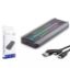 HADRON HDX1775 SSD KUTU TYPE-C3.1 + USB3.0 NVME M2 CHIP RTL9210 SİYAH resmi