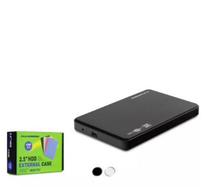 HADRON HDX1757 HDD KUTU USB2.0 PLASTİK SATA 2.5" SİYAH - BEYAZ resmi