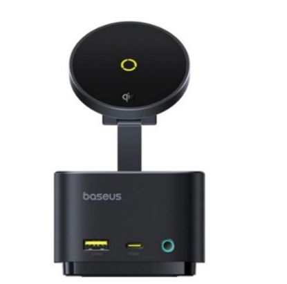 Baseus B00072900121-00 MagPro 7 in 1 15 W Hub ve Wireless Şarj Cihazı resmi