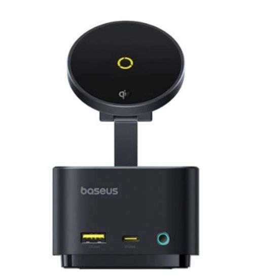 Baseus B00072900121-00 MagPro 7 in 1 15 W Hub ve Wireless Şarj Cihazı resmi