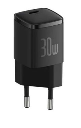 BASEUS CCXF000301 Cube Pro USB-C Hızlı Şarj Cihazı 30W Siyah resmi