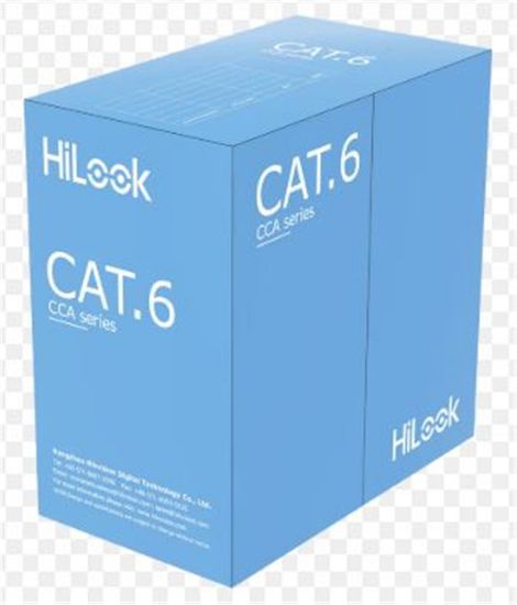 Hilook NC-1LN6UU/CCA/M CAT6 U/UTP 23 AWG 305 Mt  Ağ Kablosu, CCA, 0,57 mm resmi