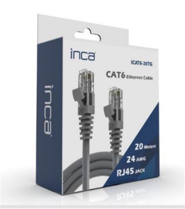 INCA ICAT6-02TG 2 Metre Gri Kablo resmi