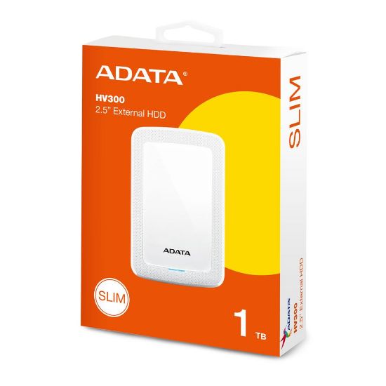 Adata 1Tb AHV300 2.5" Usb 3.2 Gen1 Beyaz Harici Harddisk resmi