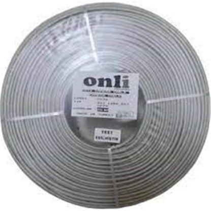 Onli 2+1 PE 1x0,50 mini Coax 2x0,50mm 500 metre Dış Ortam CCA Kamera Kablosu resmi