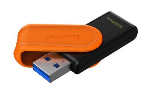 Kingston DTXS/256GB 256GB Portable USB 3.2 Gen1 DataTraveler ExodiaS (Black/Orange) Flash Bellek  resmi