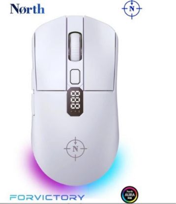 North Odin Pro WL Beyaz 26K DPI 750 IPS 70G UltraLight RGB Kablosuz Gaming Mouse  resmi