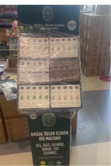 Eyüp Sabri Tuncer Doğa 90lı Diş Macunu Standı (Misvak/Karanfil/Bambu Karbon/Kakao/Nane/Zencefil) resmi