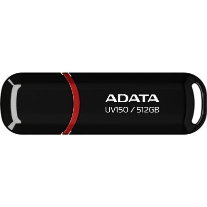 ADATA UV150-512GB USB3.2 Gen1 Black Flash Bellek resmi