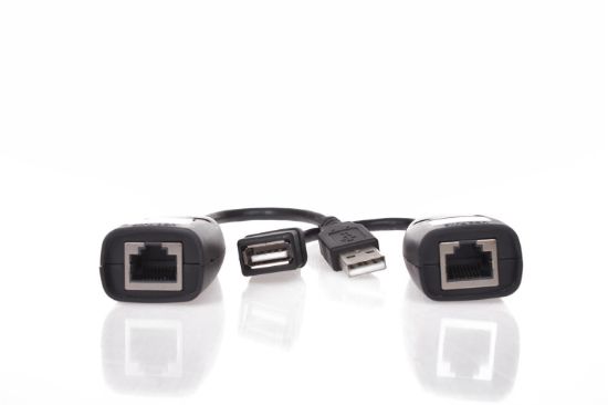 Vcom CU824 USB RJ45 Extender Plastik 45m Uzatıcı resmi