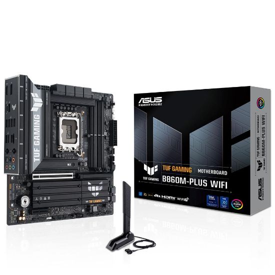 Asus TUF Gaming B860M-PLUS WIFI 8800MHz OC DDR5 Soket 1851 M.2 USB4 HDMI DP mATX Anakart resmi