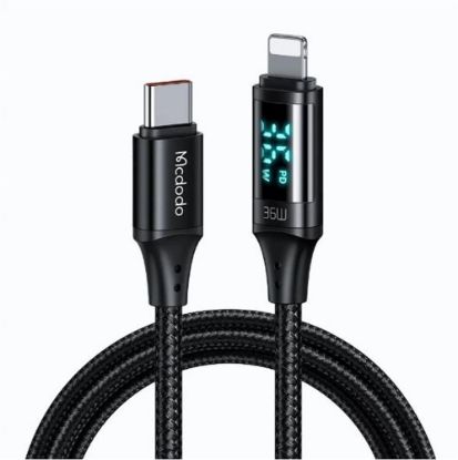 MCDODO CA-1030 36W TYPE-C TO LİGHTNİNG DİJİTAL GÖSTERGELİ DATA-ŞARJ KABLOSU resmi