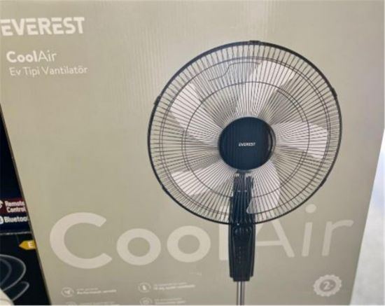 Everest Fan11 CoolAir Siyah-Gri 45w 5 Kanat 3 Kademe 1200RPM  resmi