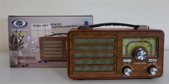 Everton Rt-755 Bluetooth Fm/Usb/Tf/Aux Şarjlı Nostaljik Radyo resmi