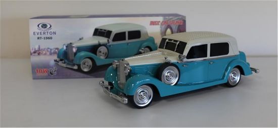 EVERTON RT-1960 Mavi Arabalı  Bluetooth Fm/Usb/Tf/Aux Şarjlı Nostaljik Radyo resmi