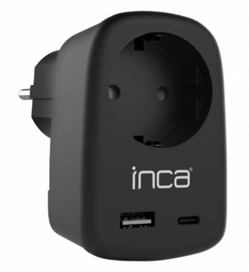 INCA IPW-42SY TYPE-C+ USB-A Giriş Soketli Duvar Prizi  resmi
