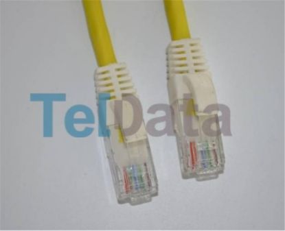 Teldata TLD-030YY Cat6 0.30MT Sarı Utp Patch Kablo resmi