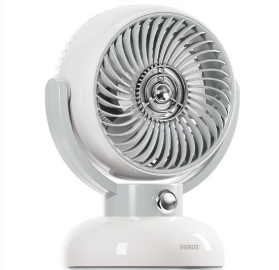 Everest EFN12 Krem 1200mAh 3 Hız Kademe Led Işıklı Retro Masaüstü Usb Fan resmi