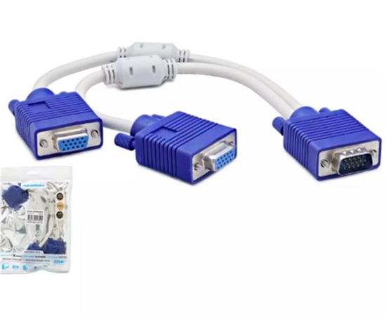 Hadron Hdx7753 Vga To 2*Vga F Y Kablo 30Cm Beyaz resmi