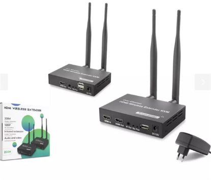 Hadron HDX1383 200mt Hdmi Wireless Kvm Extender Loop-Out Kablosuz 1080P (Audio and Video) resmi