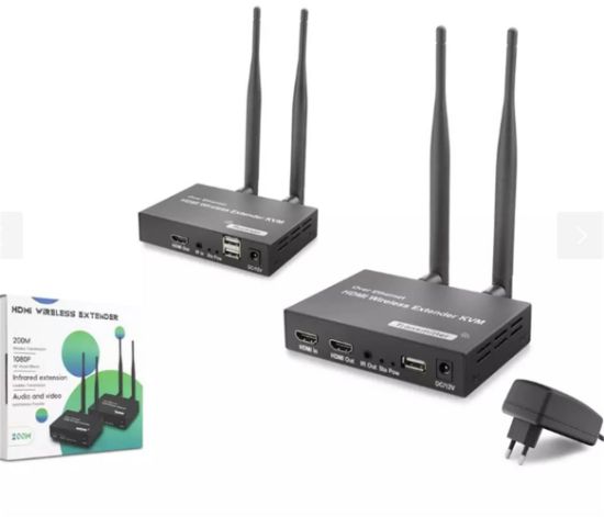 Hadron HDX1383 200mt Hdmi Wireless Kvm Extender Loop-Out Kablosuz 1080P (Audio and Video) resmi