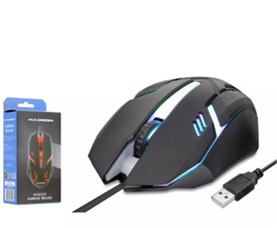 Hadron Hdx3257 Kablolu Oyuncu Mouse Rgb 800/1600 Dpi 140Cm Siyah resmi