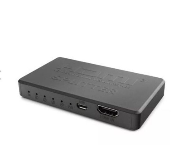 Hadron Hdx1372 Hdmi Splitter 4Port 4K*20 With Usb Power Cable resmi