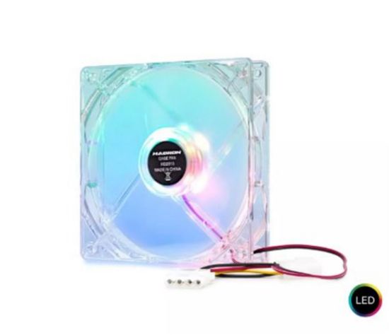Hadron Hdx1502 Kasa Fanı 4Pin Led 12Cm Transparent resmi