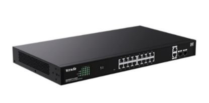 Tenda TEG2220P-16-250W 16 Port 10/100/1000 POE +2 SFP Switch Cloud Yönetilebilir Çelik Kasa Switch resmi