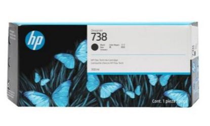 HP 738 Black Siyah 300ML Plotter Kartuşu 498N8A resmi