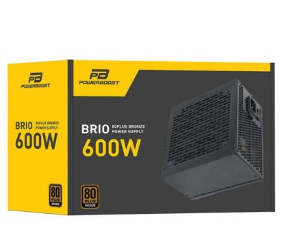 PowerBoost BST-ATX600E 600W APFC 12cm Fanlı  ATX PSU (Retail Box) Güç Kaynağı resmi