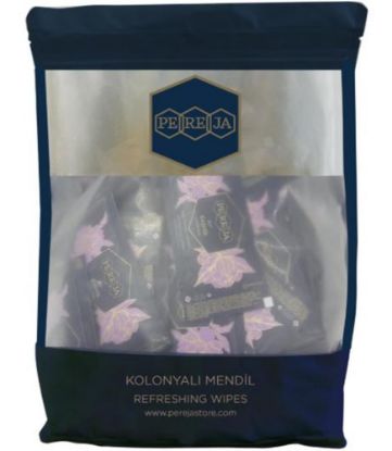 Pereja Kaşmir Kolonyalı Mendil 5x10 150li resmi