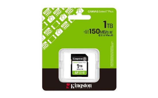 Kingston SDS3/1TB 1TB SDXC Canvas Select Plus Gen3 150MB/s C10 UHS-I U3 V30 Hafıza Kartı resmi