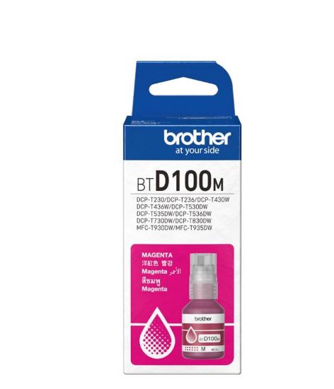 Brother BTD100M Magenta Kırmızı 5.000 Sayfa Şişe Mürekkep DCP-T430/T530/T730/T830  MFC-T930/T935 resmi