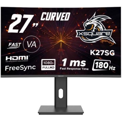 Dexim 27" DMT008 Fhd 180hz 1ms Hdmı+dp K27SG Freesync Adaptive Sync Curved Va Gaming Pivot Monitör   resmi