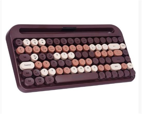 Everest KB-99 MOCHA 2.4G+BT1+BT2 Çoklu Cihaz Bağlantılı Q Kablosuz klavye resmi