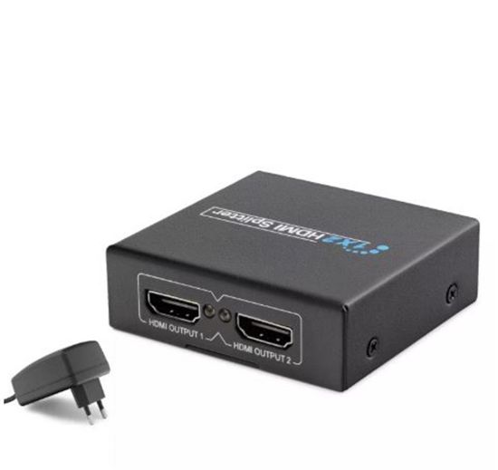 Hadron Hdx1284 2 Port Hdmi Splitter 1.4V 1080P 3D 1*In 2*Out Siyah resmi
