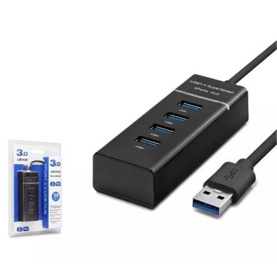 Hadron Hdx7017 Usb3.0 Hub 3*Usb + Usb3.0 30Cm Siyah resmi