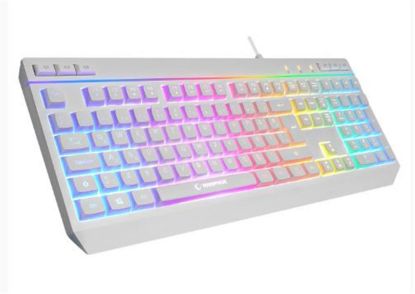 Rampage KM-R57  Beyaz RGB Aydınlatmalı Q Oyuncu Multmedia Klavye ve 12800 DPI Mouse Gaming Set resmi